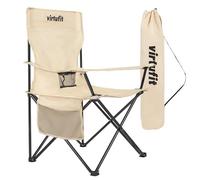 VirtuFit Silla de camping plegable - Silla de playa - Beige