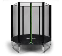 VirtuFit Trampolín con Red de Seguridad - Negro - 183 cm