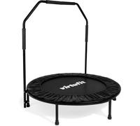 VirtuFit Trampolín de Fitness Plegable con asa - Negro - 100 cm
