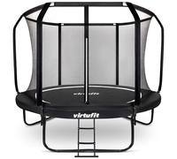 VirtuFit Trampolín Premium con Red de Seguridad - Negro - 251 cm