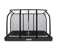 VirtuFit Trampolín Premium Inground con Red de Seguridad - Negro - 244 x 366 cm