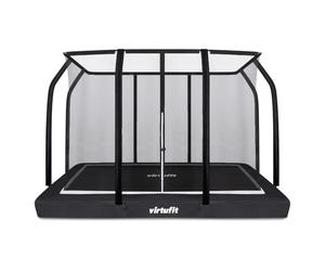 VirtuFit Trampolín Premium Inground con Red de Seguridad - Negro - 244 x 366 cm