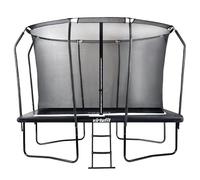 VirtuFit - Trampolín rectangular de alta calidad con red de seguridad, 213 x 305 cm, color negro