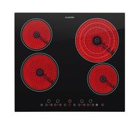 Virtuosa 60cm Placa Vitrocerámica 4 Fuegos Negro