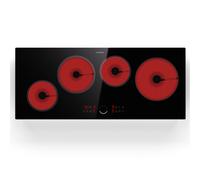 Virtuosa 90cm Placa Vitrocerámica 4 Fuegos Negro