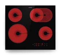 Virtuosa Plus 60cm Placa Vitrocerámica 4 Fuegos Negro