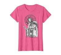 Virus de la Muerte del médico de la Peste con Cuervo Camiseta, Mujer, Rosa Jaspeado, L