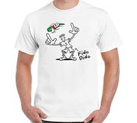 VIRVXUYIN FIDO Dido T-Shirt Mens 7Up 7 UP Fizzy Drink Retro Unisex Top White