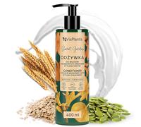 Vis Plantis Acondicionador con Aceite de Semillas de Calabaza, Proteínas de Trigo, Avena y Karité - 400 ml Nutrición e Hidratación para Cabello Seco, Quebradizo y Dañado