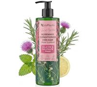 Vis Plantis Acondicionador de Romero para Mujer con Cardo Mariano y Melisa - 400 ml Acondicionador sin sulfatos para cabello graso que nutre y fortalece el cuero cabelludo, da más cuerpo al cabello