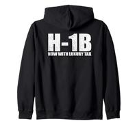 Visa H1B Ahora con declaración de impuestos de Lujo supourt inmigrante Sudadera con Capucha