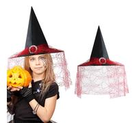 VisageVitalit Sombrero de bruja con araña para hombre y mujer Brujas, Magos, Terror - Accesorios para adultos, accesorio para disfraz