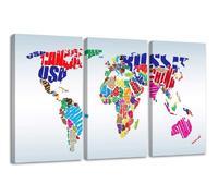 Visario 160 x 90 cm Cuadro en Lienzo mapamundi 1163-SCT - Imagen/Impresion/Pintura Listo para Colgar