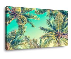 Visario cuadro lienzo palmeras playa tropical 120x80 cm 5028