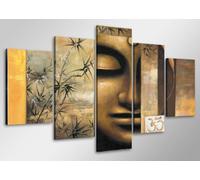 Visario Cuadros en Lienzo 100 x 50 cm Nr. 6410 Buda Enmarcado y Listo para Colgar, Calidad de la Marca