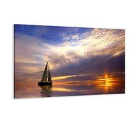 Visario Cuadros en Lienzo 120 x 80 cm Nr. 5097 Vela Enmarcado y Listo para Colgar, Calidad de la Marca