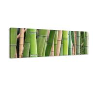 Visario Cuadros en Lienzo bambú 120 x 40 cm Modelo Nr. 5705 XXL Las imágenes Estan Listas, enmarcadas en Marcos de Madera auténtica. El diseño de la impresión artística como un Mural Enmarcado.