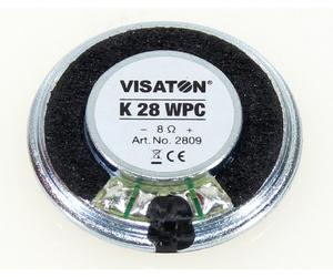 Visaton K 28 WPC 8 OHM Altavoces Pequeños Para Dispositivos Electrónicos 1 Par