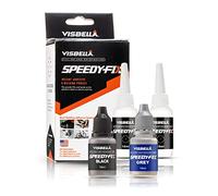 Visbella 7 Seconds Speedy Fix Fuerte Adhesivo Instantáneo y Polvos de Relleno Sistema Adhesivo de Soldadura Dual Reforzante Pegamento Súper Reparador a Prueba de Agua para Superficies Metálicas y Prod