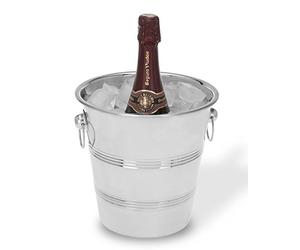 Viscio 171429 Trading - Cubitera para champán (acero inoxidable, 22 cm)