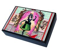 Viscio Trading Modiano Caja Madera 2 Ramos Mujer Española, 175839