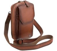 Visconti Atelier Collection Alex AT45 - Bolso cruzado pequeño de piel, Bronceado bruñido, Talla única