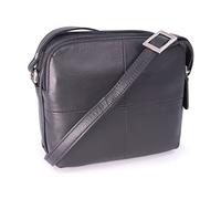 VISCONTI - Bolso Bandolera Pequeño de Piel Auténtica - Bolsito de Mujer - Bolso Cruzado - Bolso de Mano con Correa Ajustable - Holly 18939 - Negro