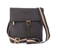 VISCONTI - Bolso de Hombro de Piel - Bolso Cruzado Pequeño para Hombre - Bandolera - Messenger Bag para Tablet y Cuadernos A5-16058 - Marrón