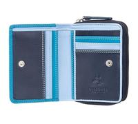 VISCONTI - Cartera hawaiana de lujo - Tecnología Tap n' Go - Colección Rainbow - Tarjetero, monedero para mujer, cartera para tarjetas, tarjetero - 5 ranuras para tarjetas de crédito, sección para