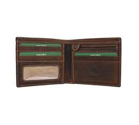 VISCONTI Cartera Shield de Cuero Engrasado 707 Canela Petróleo RFID