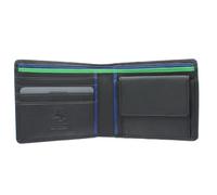 Visconti Colección Bond M Cartera de Cuero para Hombre BD10 Bloqueo RFID Negro/Verde