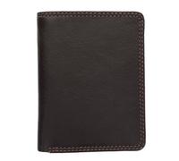Visconti Colección Heritage Harley Monedero Compacto Bi-Fold de Cuero HT6 Bloqueo RFID Chocolate
