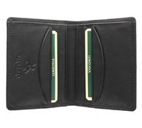 Visconti Colección Heritage Harley Monedero Compacto Bi-Fold de Cuero HT6 Bloqueo RFID Negro