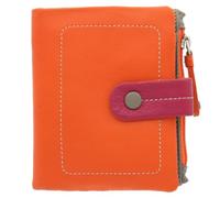 VISCONTI Colección Mimi Mojito Monedero Compacto de Cuero Multicolor M77 Naranja Multi