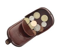 Visconti Colección Monza Monedero Bandeja para Monedas de Cuero de Curtido Vegetal para Hombre TRY5 Marrón