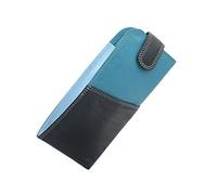 VISCONTI Colección Rainbow BELIZE Funda de Gafas de Cuero Nappa RB106 Azul Multi