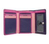 VISCONTI Colección Rainbow Biola Monedero de Cuero RB39 Bloqueo RFID Baya Multi