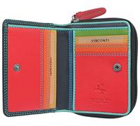 VISCONTI Colección Rainbow Cartera para mujer, de cuero con protección RFID RB53, Talla única para todos