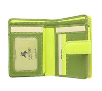 Visconti Colección Rainbow Monedero de Cuero para Mujer Estilo RB51 Lima Multi