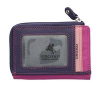VISCONTI Colección Rainbow PHI PHI Monedero Delgado de Tarjetas de Crédito RB110 Baya Multi