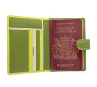 Visconti Colección Rainbow SUMBA Porta Pasaporte de Cuero RB75 Lima Multi