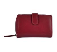 Visconti Heritage Collection - Cartera de piel para mujer, tamaño mediano, en caja de regalo, 4 colores, rosso, Approx 15cm x 9.5cm x 3.5cms (6" x 3.75" x 1.5")