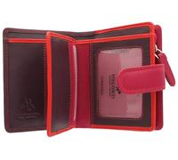 VISCONTI Leather Rainbow Collection Bali - Bolso con bloqueo RFID RB40 (ciruela multicolor), Ciruela Multi, Talla única, Moderno