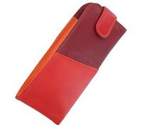 VISCONTI Rainbow Collection BELIZE RB106 - Funda para gafas de piel de napa, Rojo Multi, Taille unique
