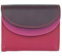 VISCONTI Rainbow Collection RB126 - Monedero pequeño de piel RFID y Tap and Go, Ciruela Multi, Talla única, Eslinga
