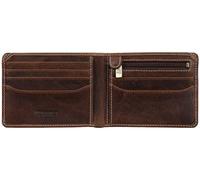 VISCONTI Rocco VT96 - Cartera delgada de piel con bloqueo RFID, castaño, One Size, Moderno