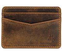 VISCONTI Slim Collection VSL40 - Tarjetero de piel con bloqueo RFID, marrón, Talla única, Moderno