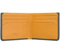 VISCONTI Slim Collection VSL42 - Cartera de piel con bloqueo RFID, Gris/mostaza, Talla única, Moderno