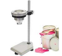 Viscosímetro de pintura con soporte ajustable y boquillas de flujo para una medición precisa de la viscosidad en laboratorios y control de calidad