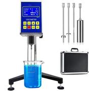 Viscosímetro rotativo digital, 1 - 6.000.000 mpa·s, 4 rotores, pantalla LCD, ± 3% de precisión para pruebas de laboratorio de pinturas, tintas, cosméticos, productos alimenticios y adhesivos